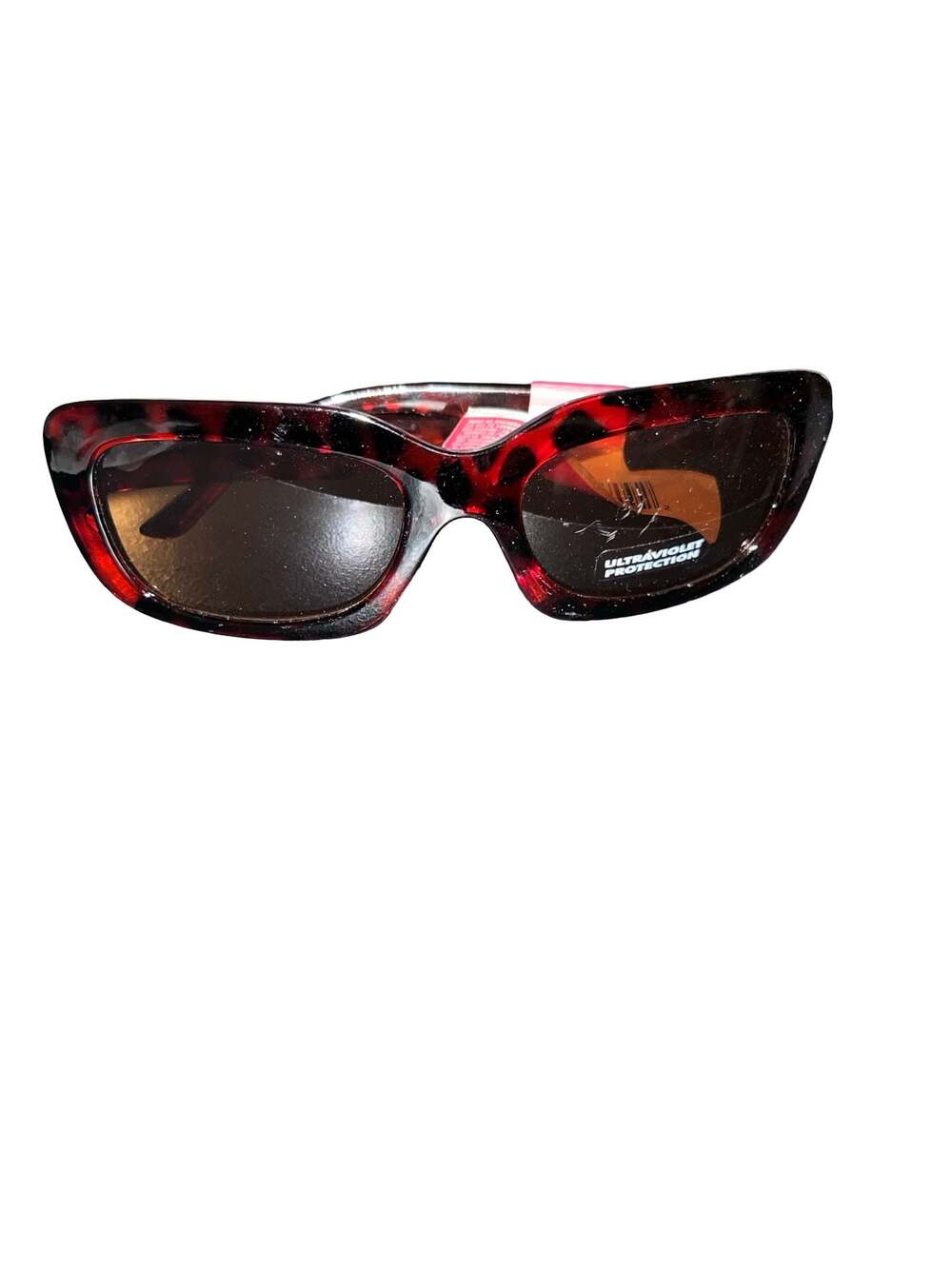 Tortoiseshell Oval Frame Sunglasses with Ultraviolet Protection